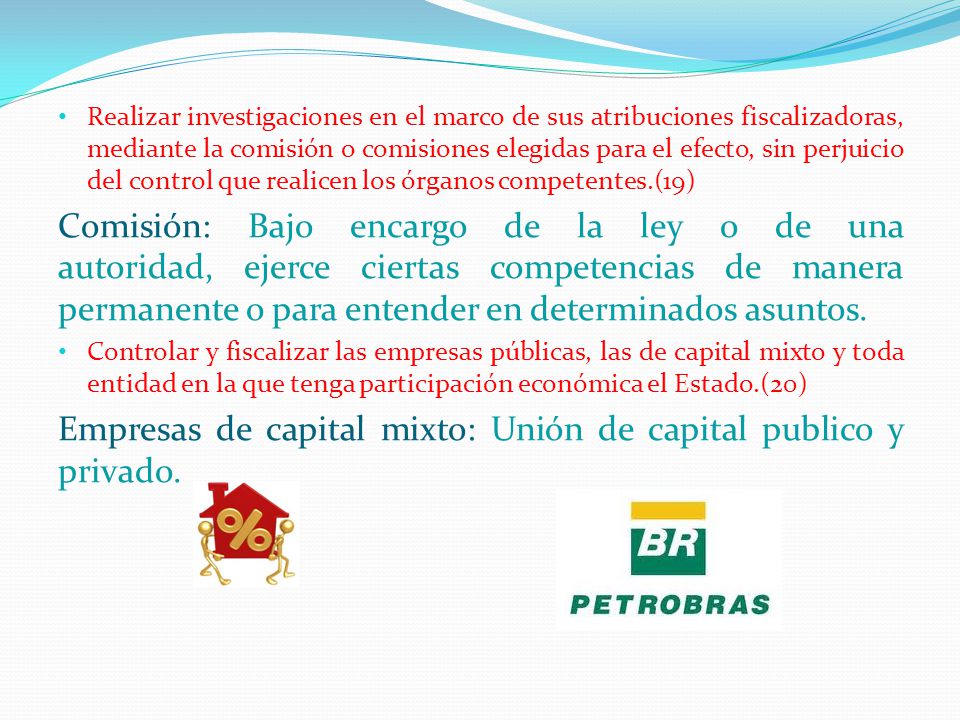 Empresas de capital mixto: Unión de capital publico y privado.