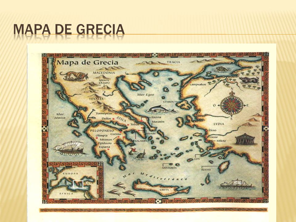 Mapa de grecia