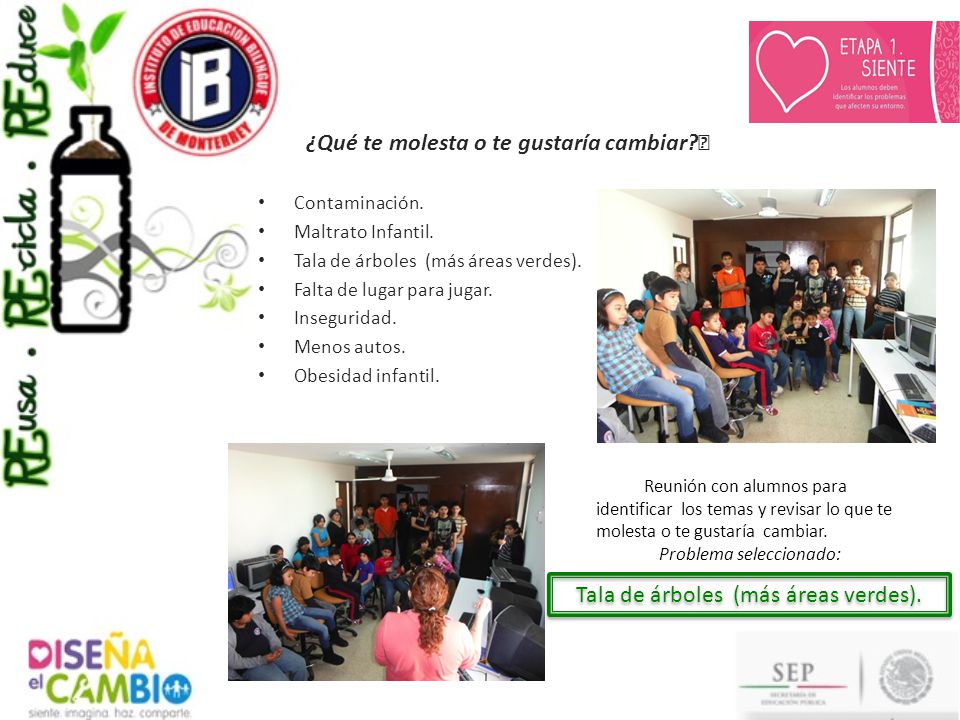 ¿Qué te molesta o te gustaría cambiar