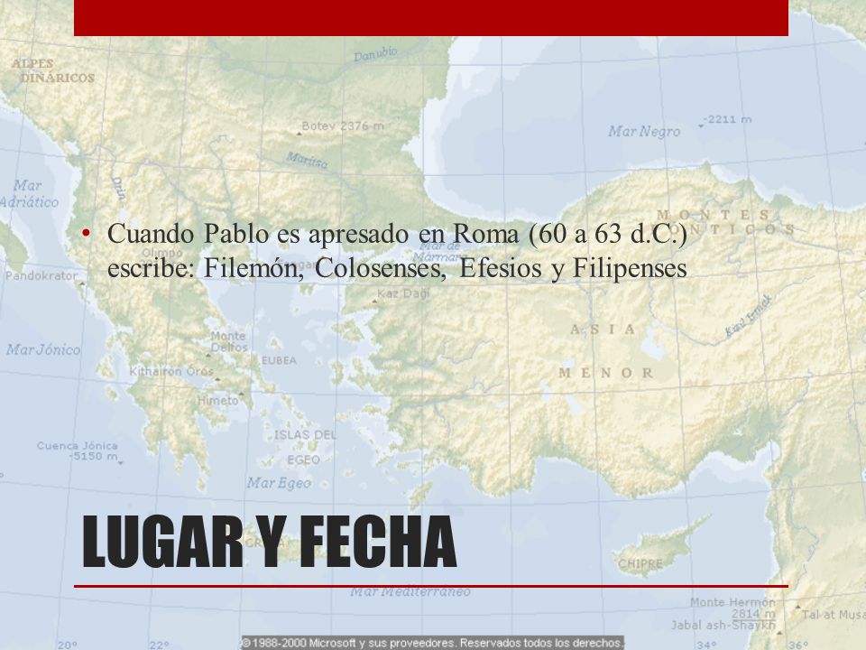 Cuando Pablo es apresado en Roma (60 a 63 d. C