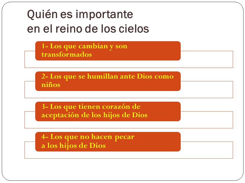 Quién es importante en el reino de los cielos