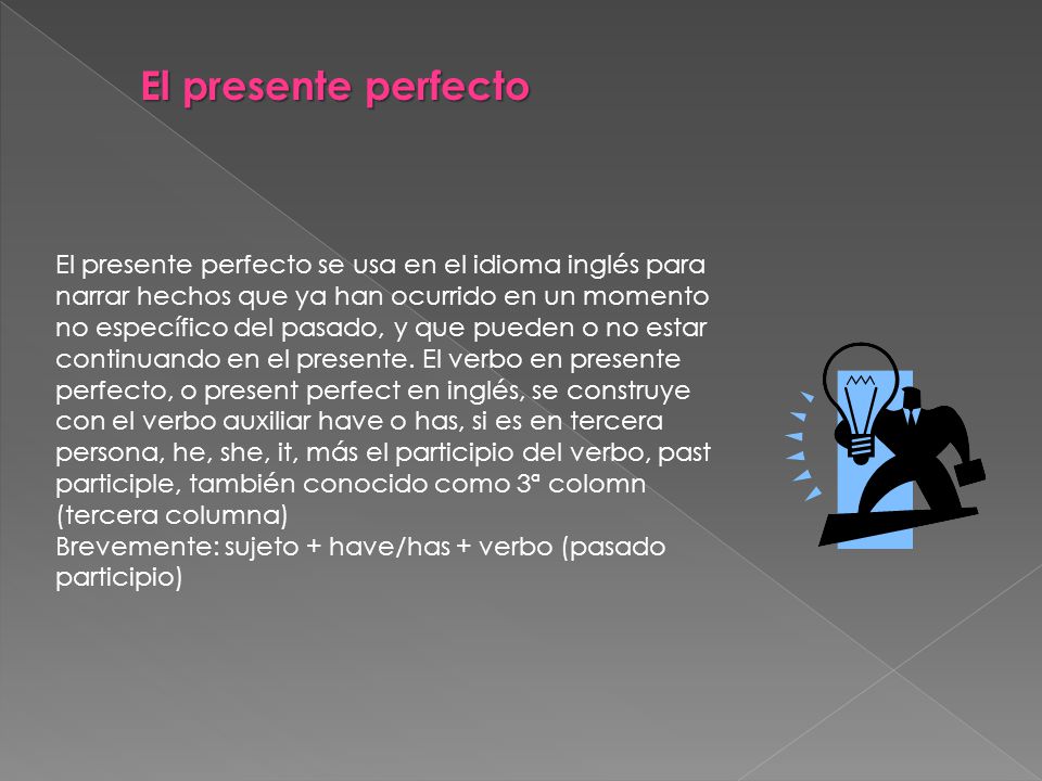 El presente perfecto