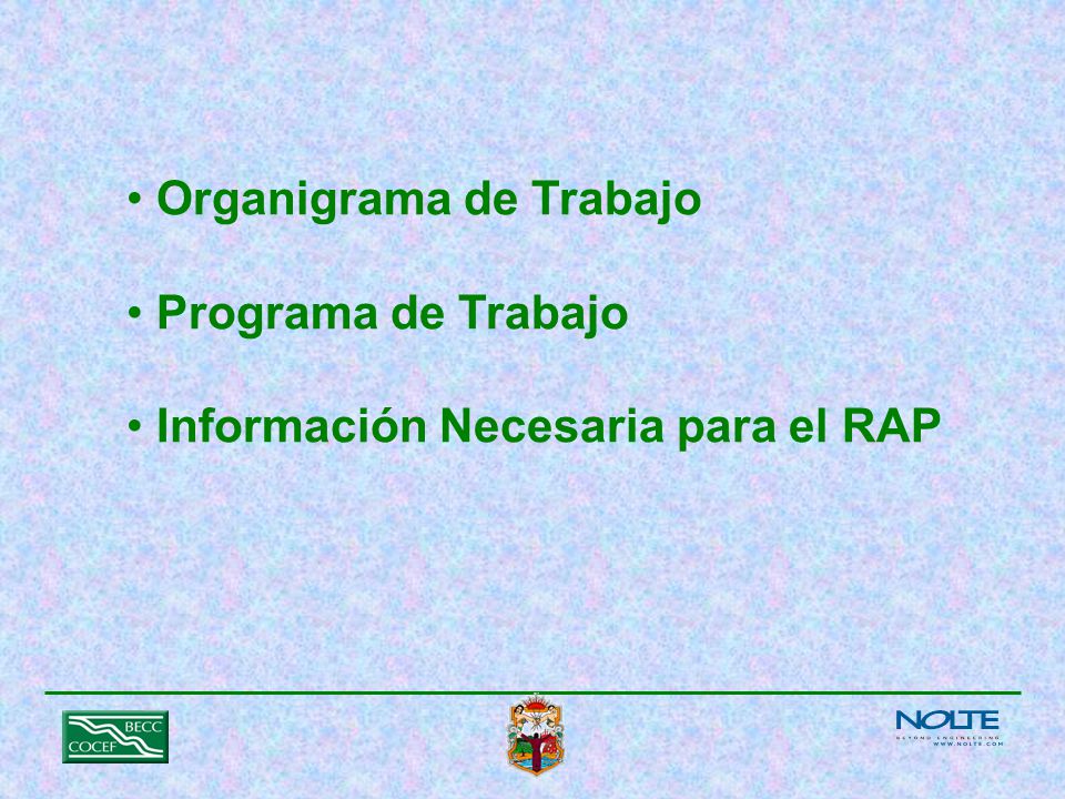 Organigrama de Trabajo
