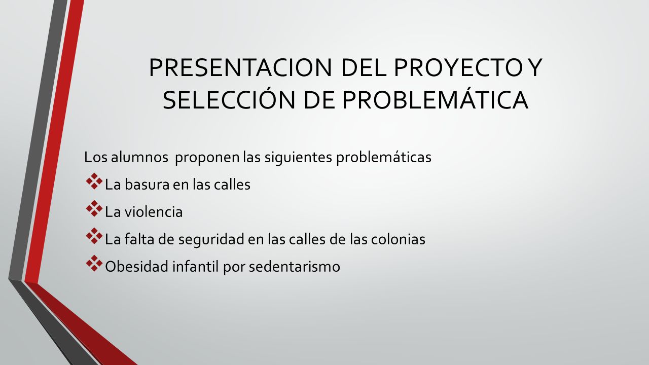 PRESENTACION DEL PROYECTO Y SELECCIÓN DE PROBLEMÁTICA