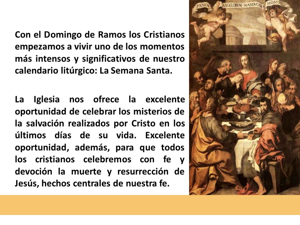Con el Domingo de Ramos los Cristianos empezamos a vivir uno de los momentos más intensos y significativos de nuestro calendario litúrgico: La Semana Santa.