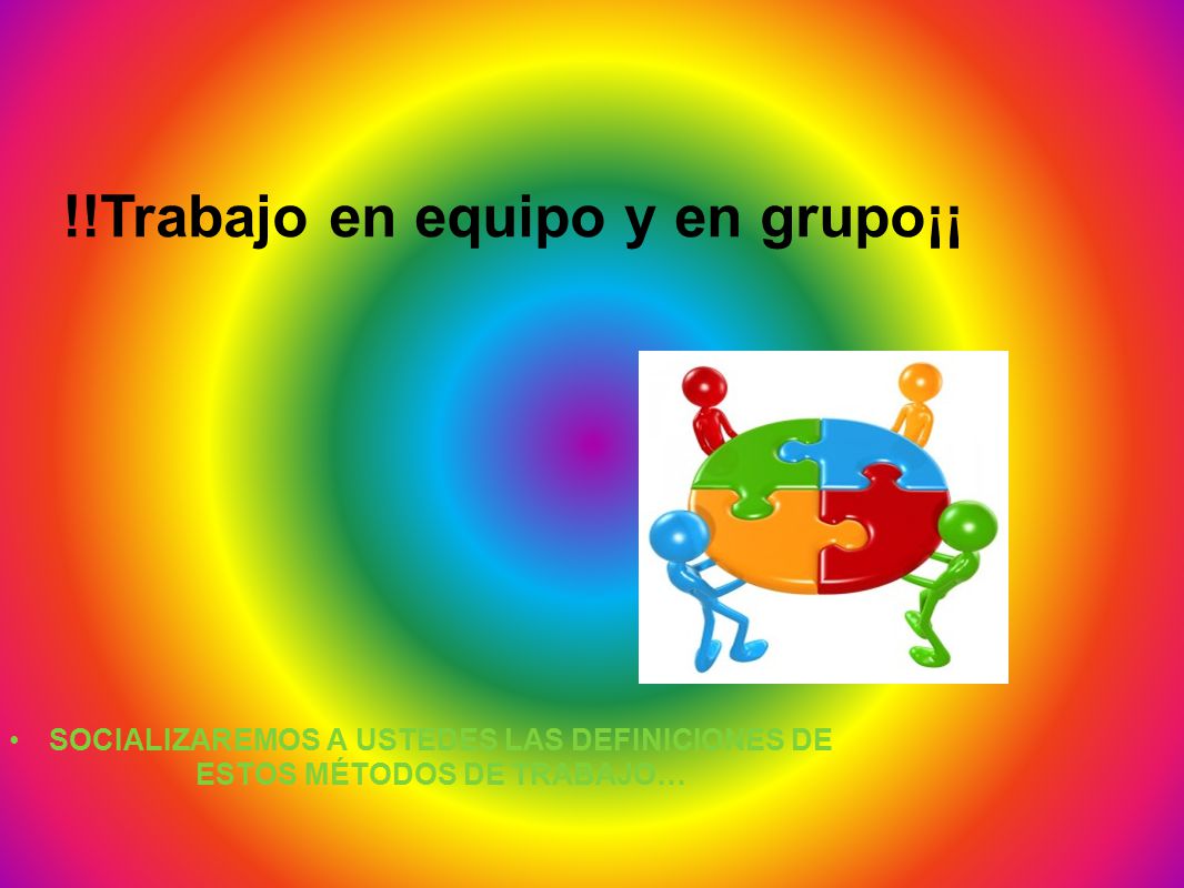 SOCIALIZAREMOS A USTEDES LAS DEFINICIONES DE ESTOS MÉTODOS DE TRABAJO…