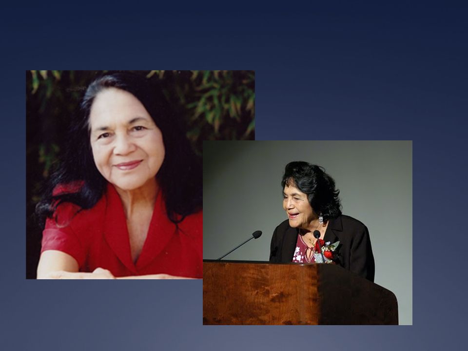 Dolores Huerta nació el diez de abril de 1930