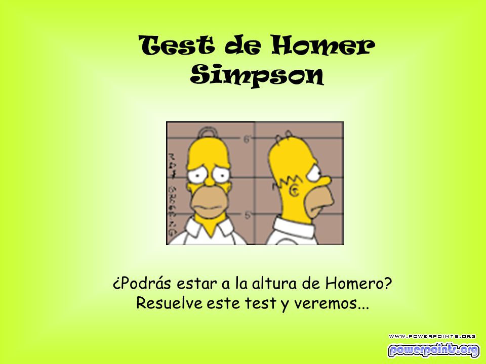 Test de Homer Simpson ¿Podrás estar a la altura de Homero