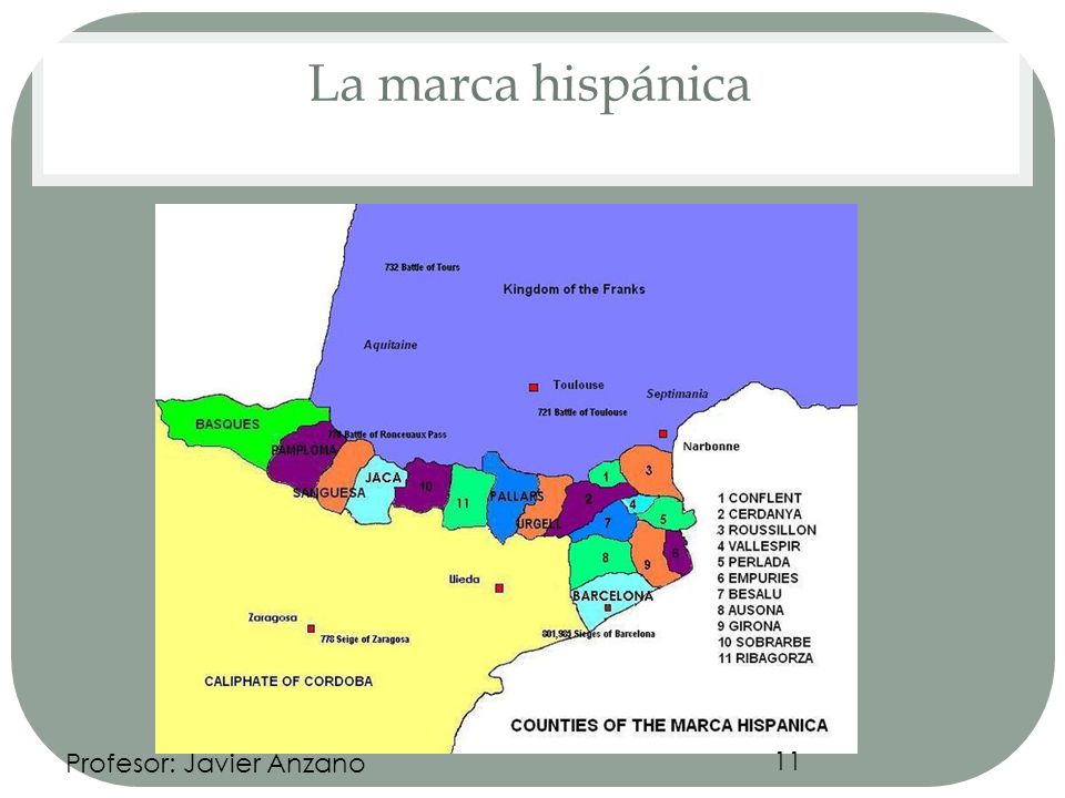 La marca hispánica Profesor: Javier Anzano 11