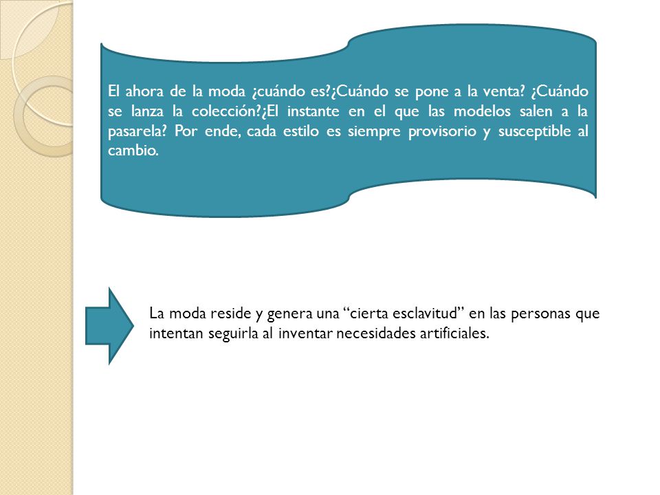 El ahora de la moda ¿cuándo es. ¿Cuándo se pone a la venta