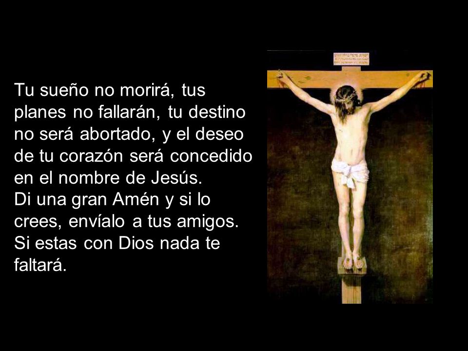 Tu sueño no morirá, tus planes no fallarán, tu destino no será abortado, y el deseo de tu corazón será concedido en el nombre de Jesús.