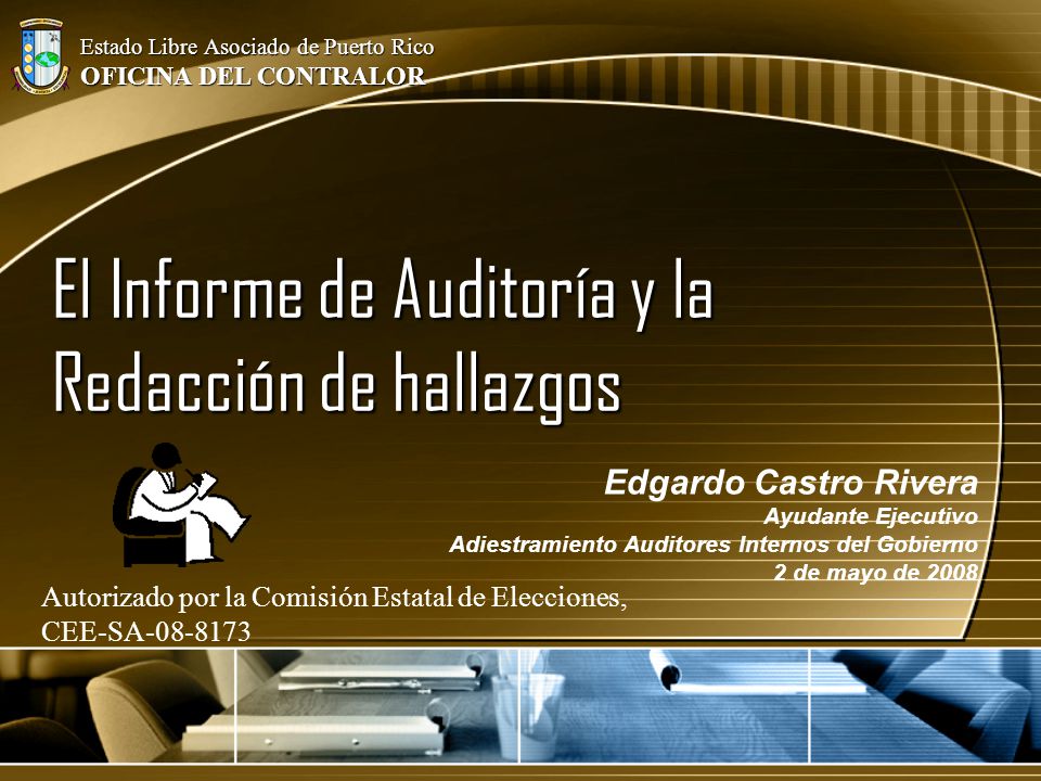 El Informe de Auditoría y la Redacción de hallazgos