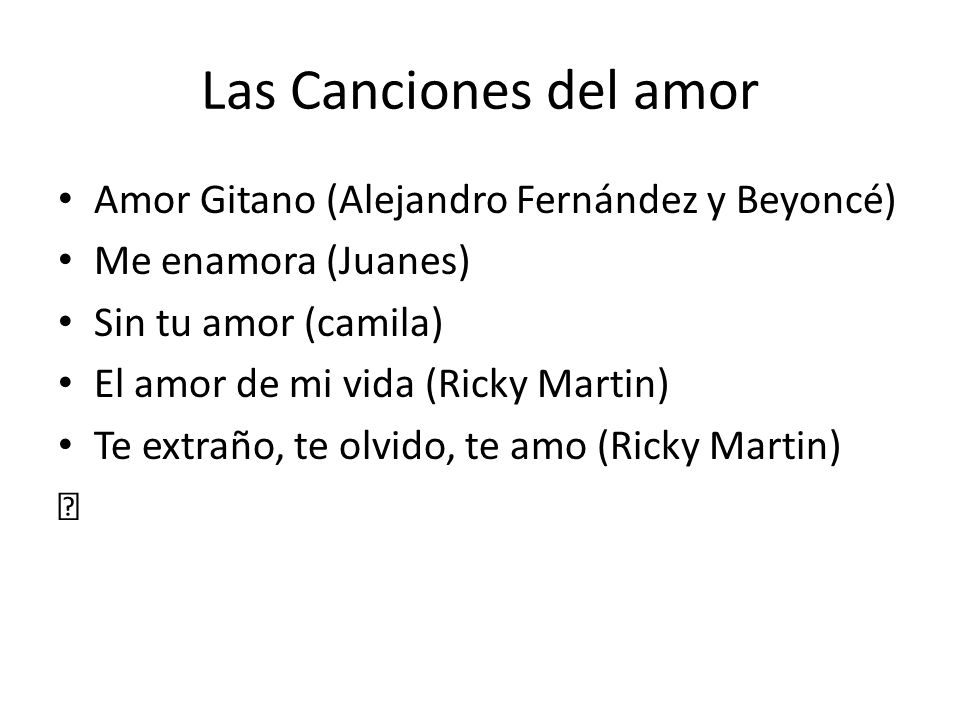 Las Canciones del amor Amor Gitano (Alejandro Fernández y Beyoncé)