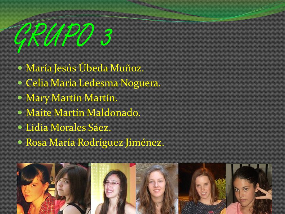 GRUPO 3 María Jesús Úbeda Muñoz. Celia María Ledesma Noguera.