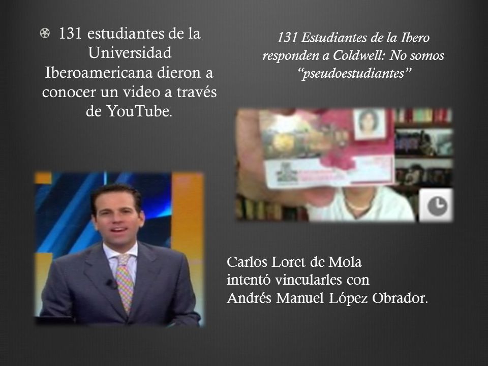 131 estudiantes de la Universidad Iberoamericana dieron a conocer un video a través de YouTube.