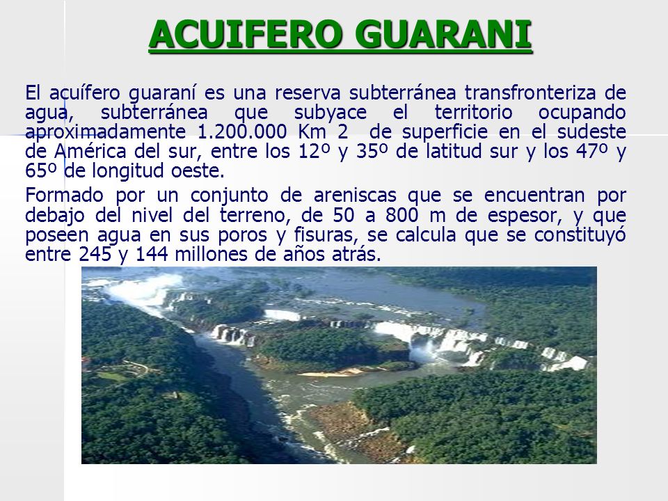 ACUIFERO GUARANI
