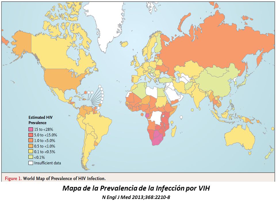Mapa de la Prevalencia de la Infección por VIH