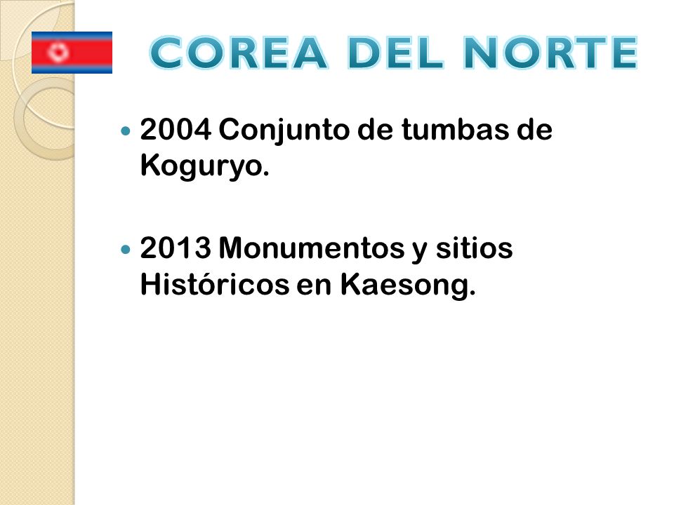 COREA DEL NORTE 2004 Conjunto de tumbas de Koguryo.