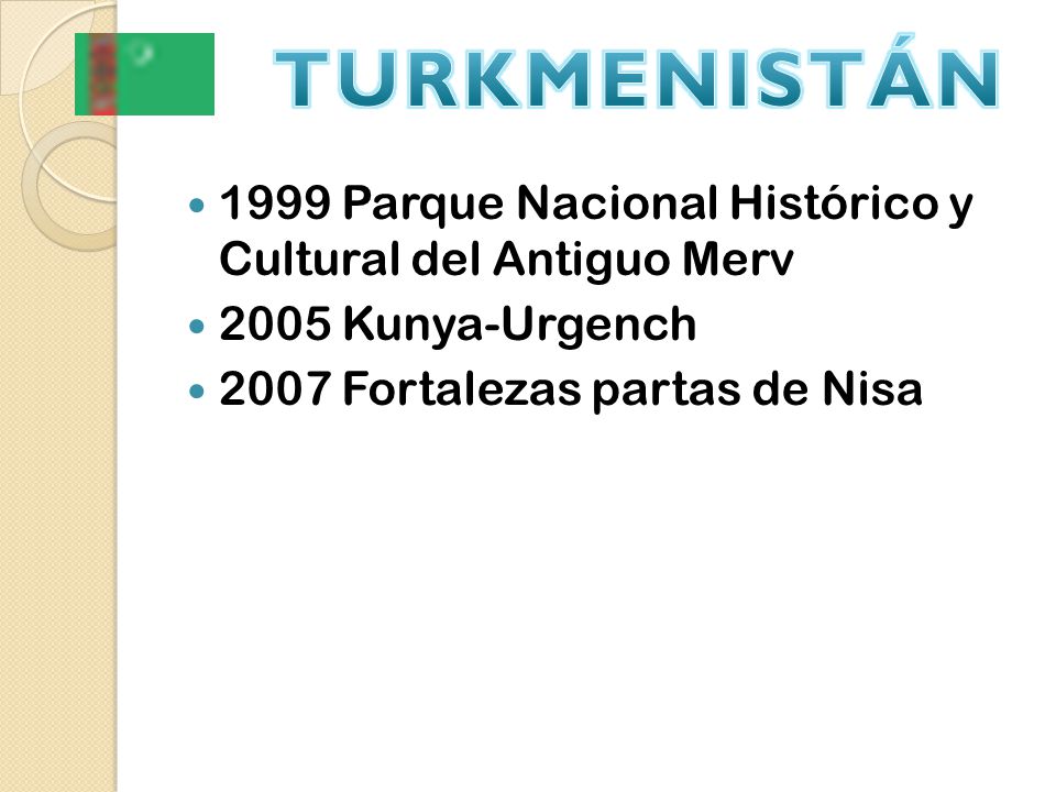 TURKMENISTÁN 1999 Parque Nacional Histórico y Cultural del Antiguo Merv.
