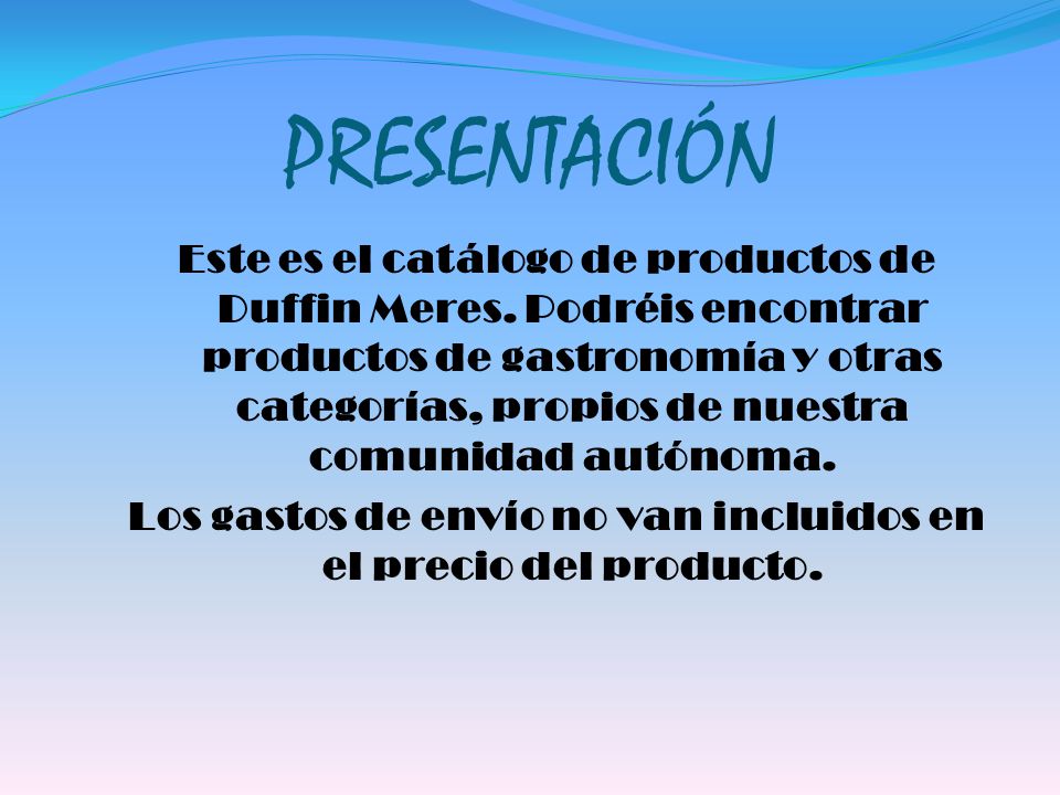 PRESENTACIÓN