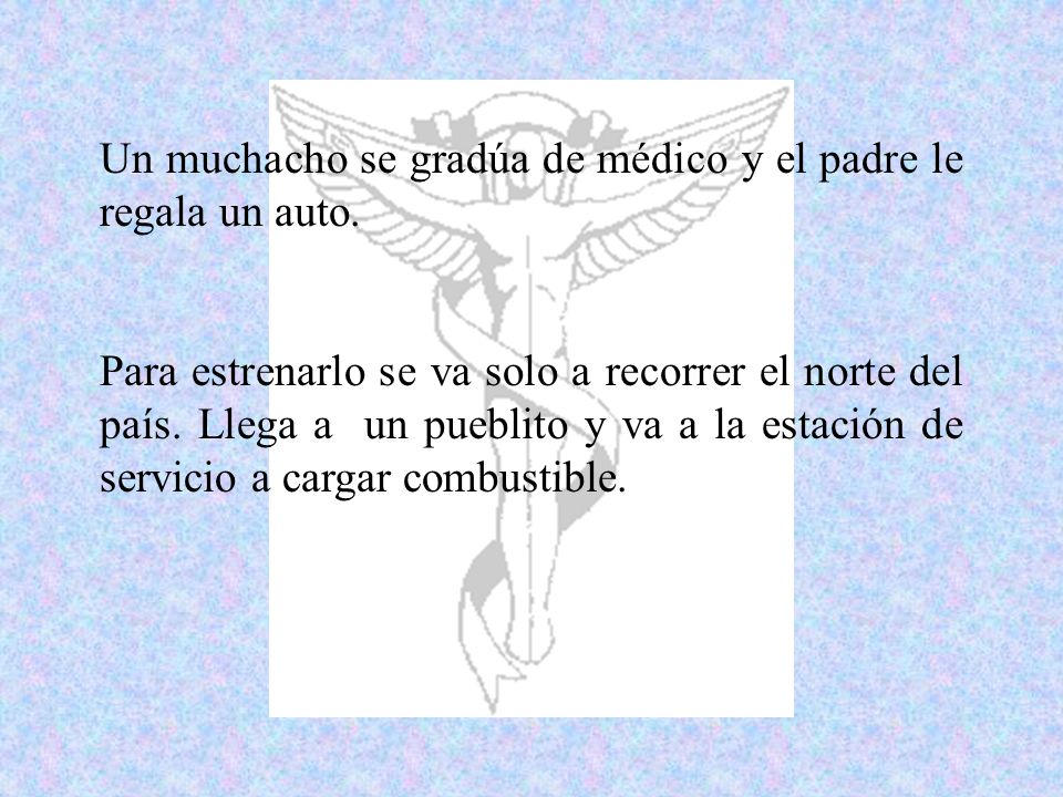 Un muchacho se gradúa de médico y el padre le regala un auto.