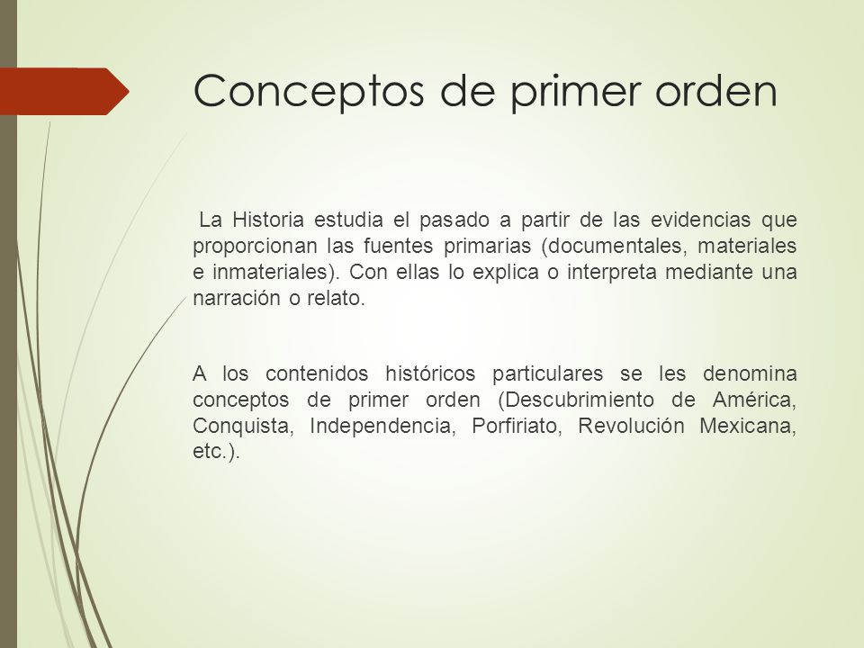Conceptos de primer orden