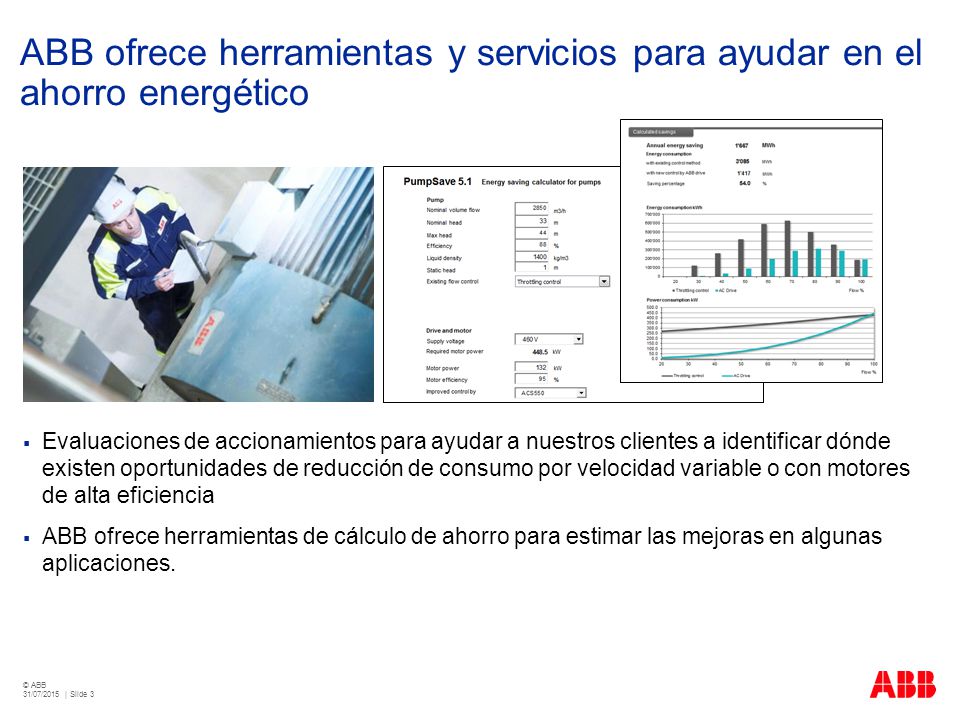 ABB ofrece herramientas y servicios para ayudar en el ahorro energético