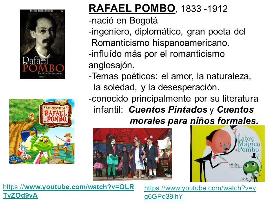 RAFAEL POMBO, nació en Bogotá