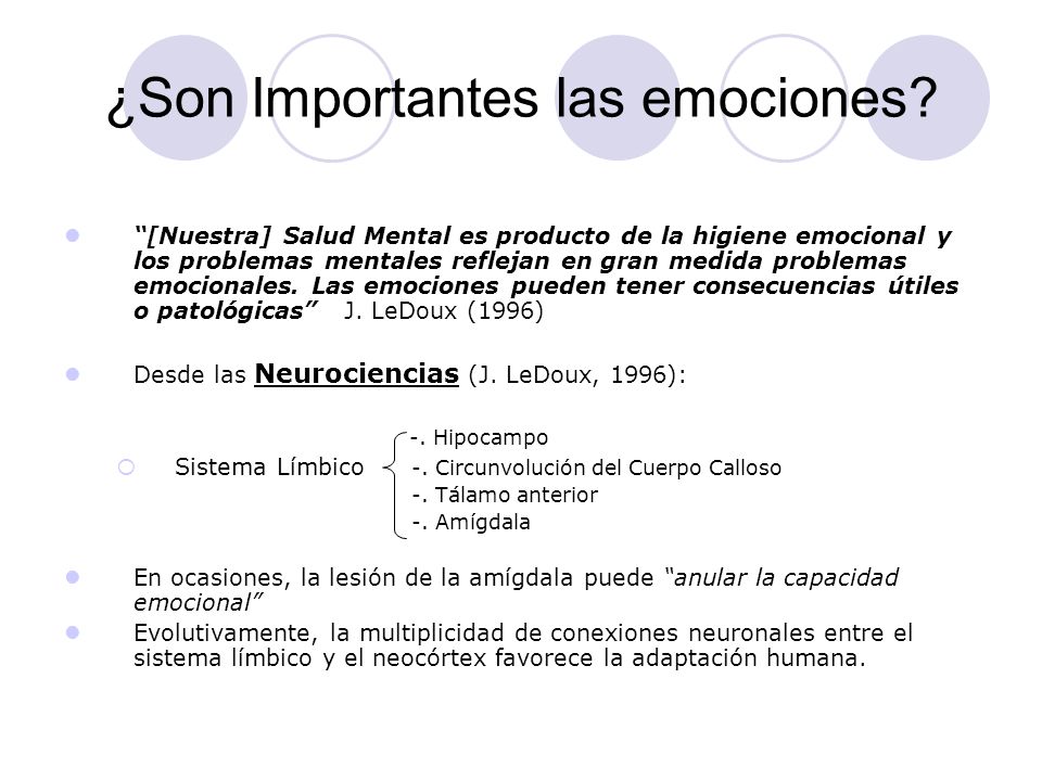 ¿Son Importantes las emociones