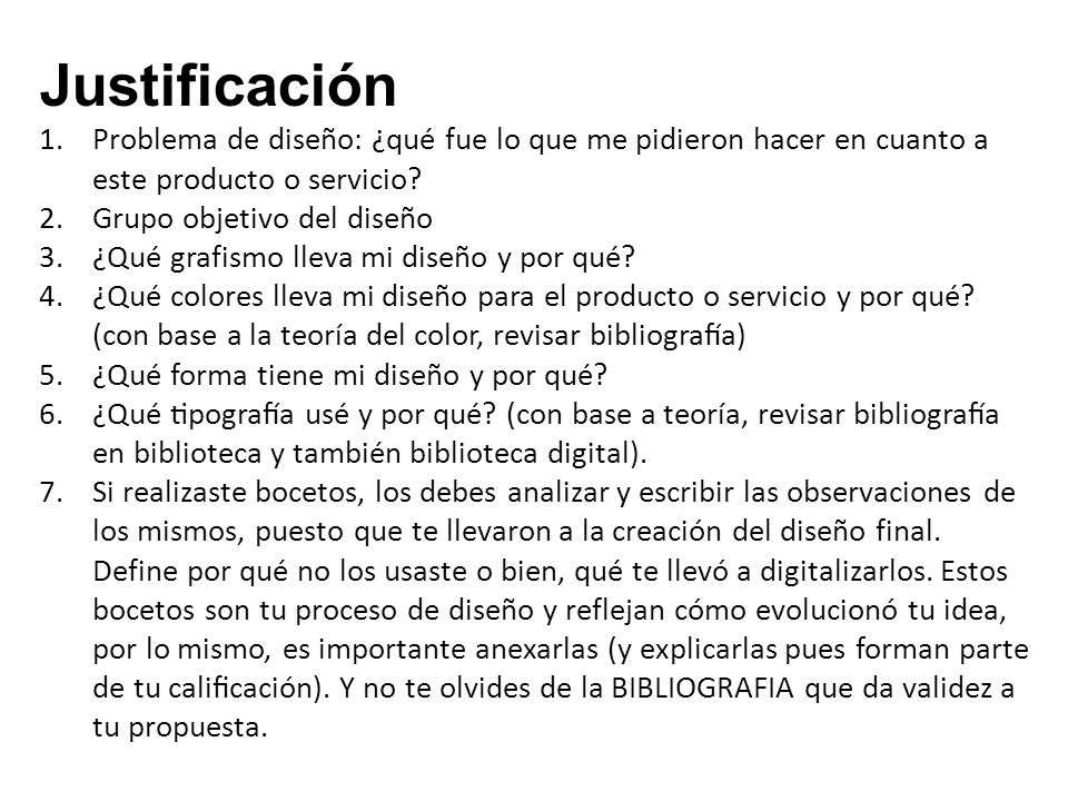 Justificación Problema de diseño: ¿qué fue lo que me pidieron hacer en cuanto a este producto o servicio