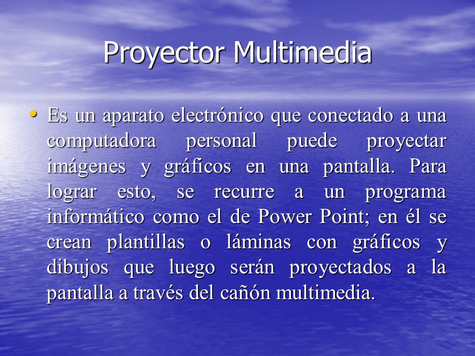 Proyector Multimedia