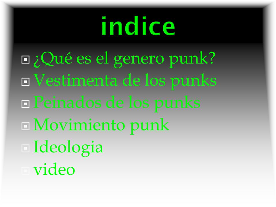 indice ¿Qué es el genero punk Vestimenta de los punks