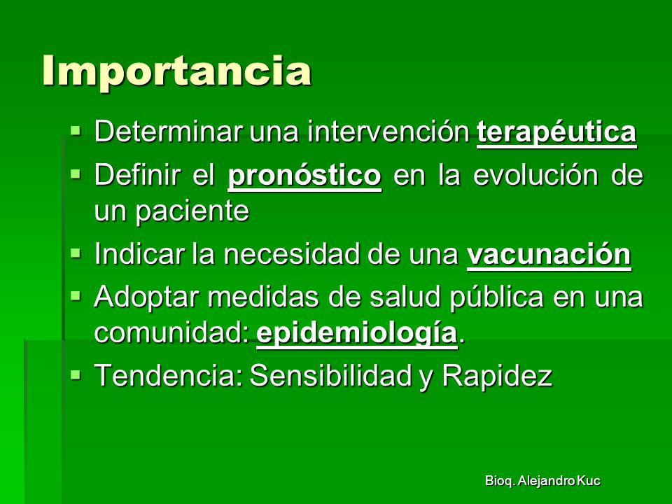 Importancia Determinar una intervención terapéutica