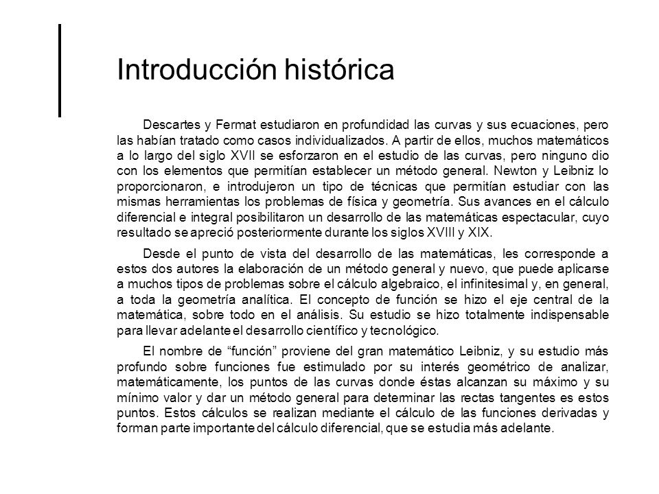 Introducción histórica