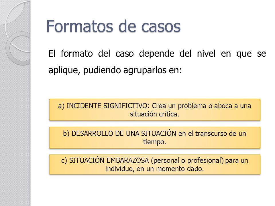 b) DESARROLLO DE UNA SITUACIÓN en el transcurso de un tiempo.