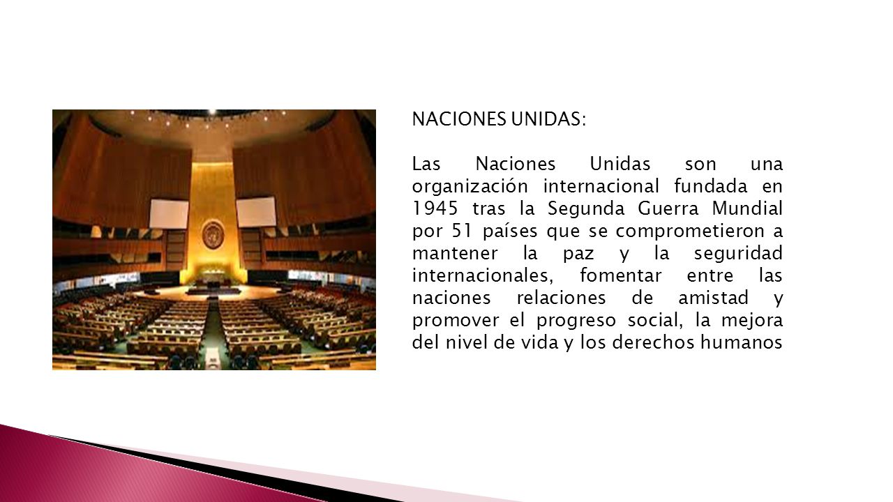 NACIONES UNIDAS: