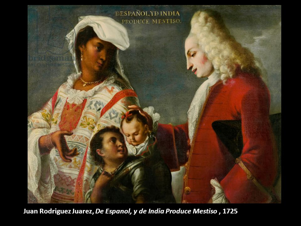 Juan Rodriguez Juarez, De Espanol, y de India Produce Mestiso , 1725