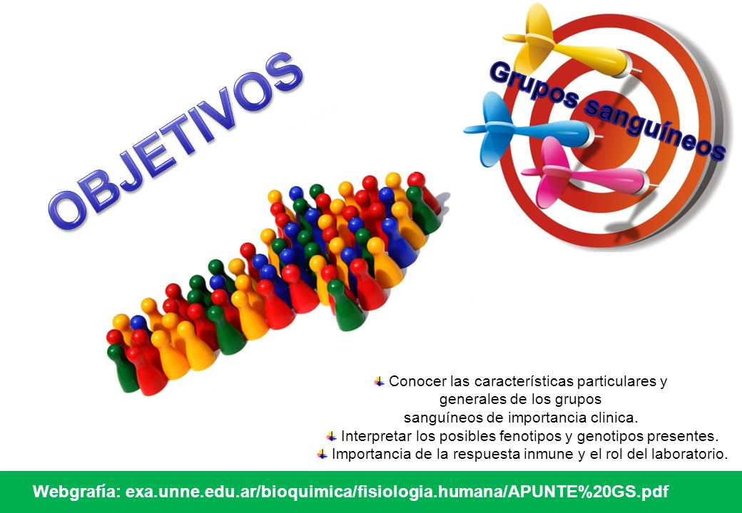 OBJETIVOS Grupos sanguíneos