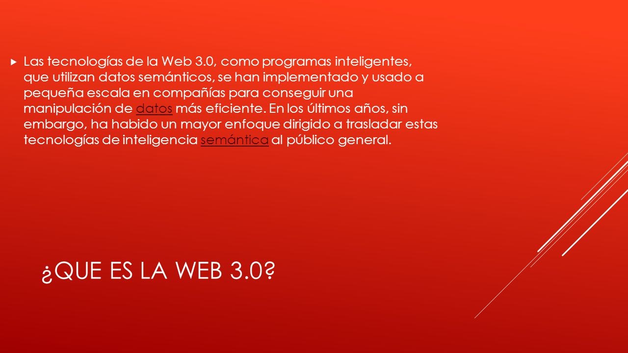 Las tecnologías de la Web 3