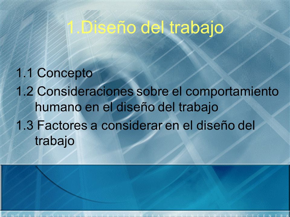 1.Diseño del trabajo 1.1 Concepto