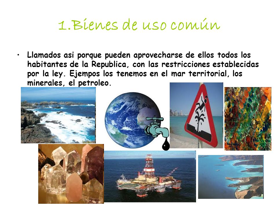 1.Bienes de uso común