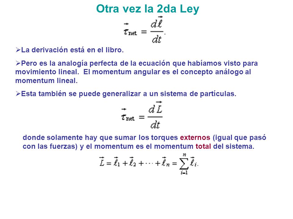 Otra vez la 2da Ley La derivación está en el libro.