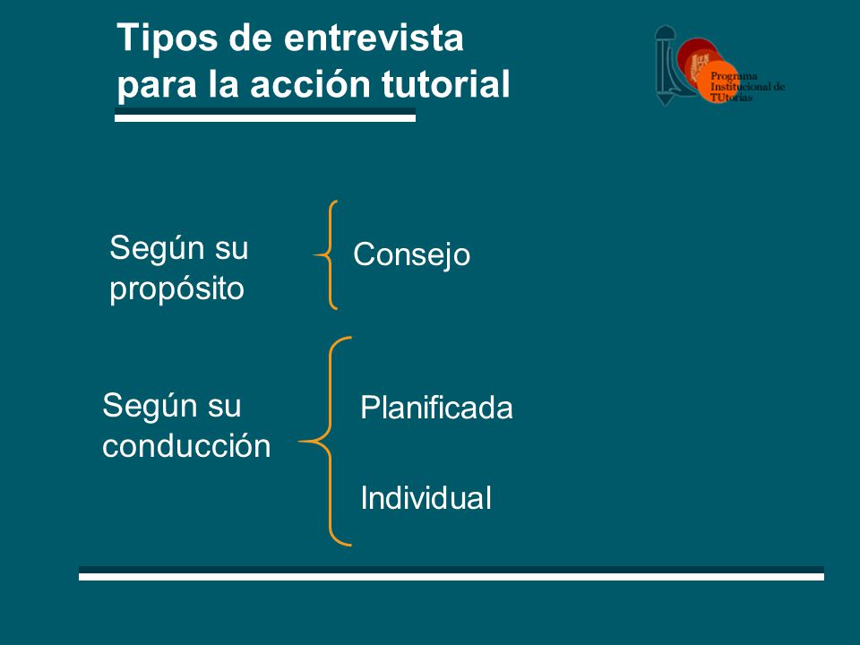 Tipos de entrevista para la acción tutorial