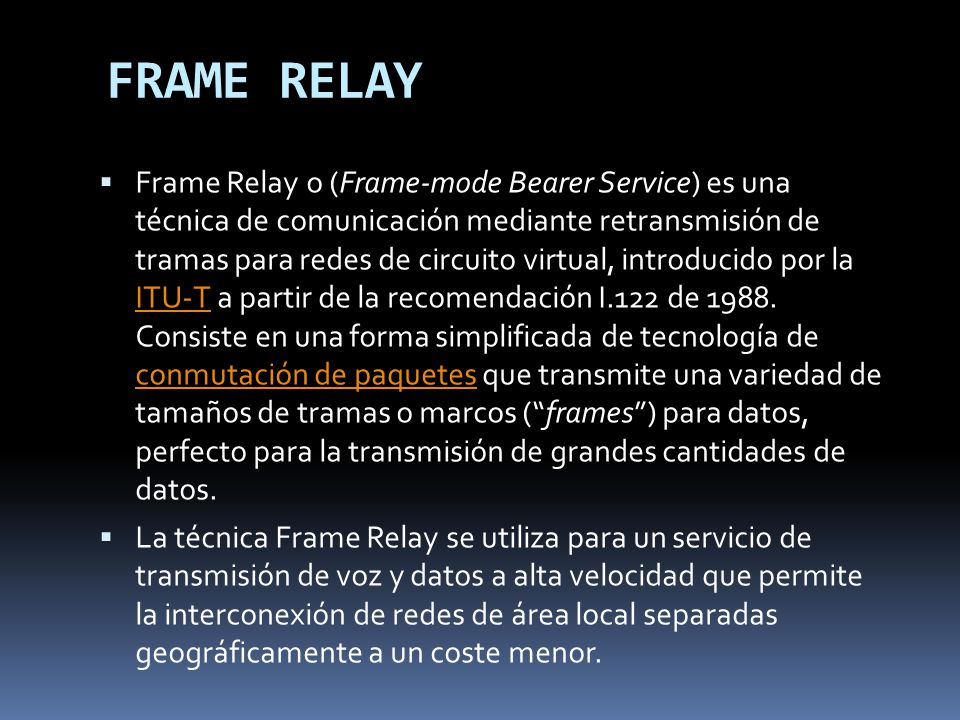 FRAME RELAY