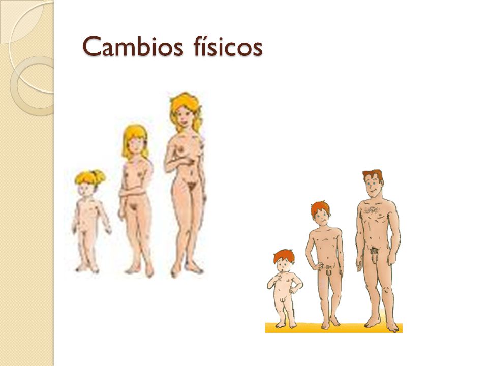 Cambios físicos