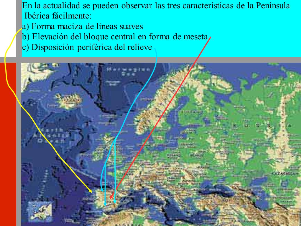 En la actualidad se pueden observar las tres características de la Península