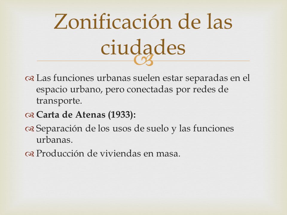 Zonificación de las ciudades