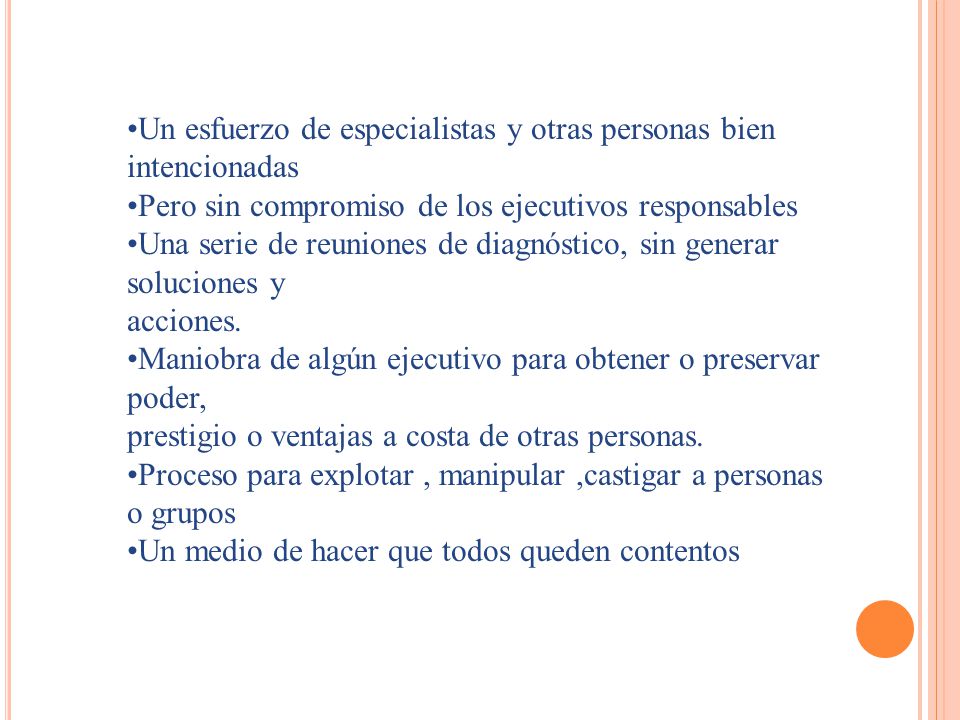 Un esfuerzo de especialistas y otras personas bien intencionadas