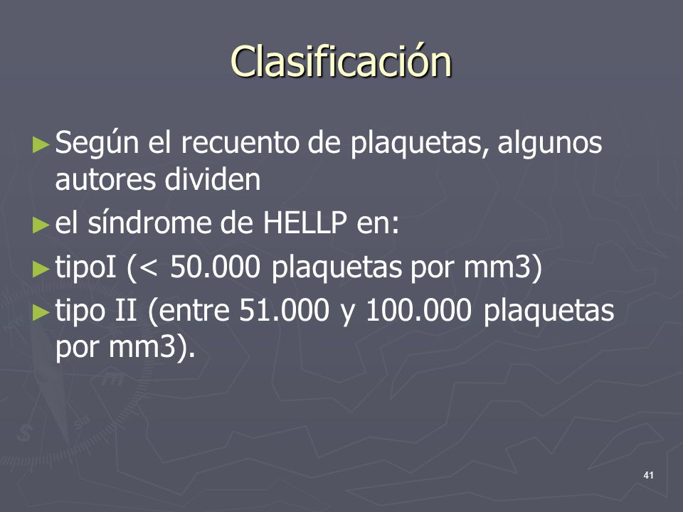 Clasificación Según el recuento de plaquetas, algunos autores dividen