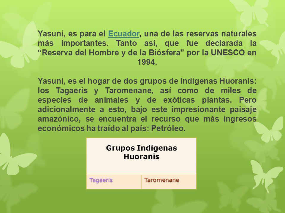 Grupos Indígenas Huoranis